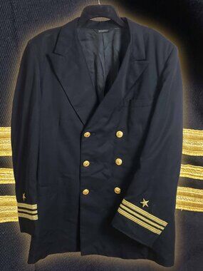 US Navy Officer Bespoke Dress Blue SDB Uniform Jacket O-4 Lt Commander USN 44L